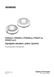 Siemens FDS227-Serie Technisches Handbuch