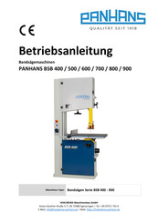 PANHANS BSB 900 Betriebsanleitung