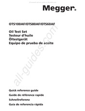 Megger OTS60AF Schnellreferenz