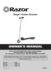 Razor Siege Caster Scooter Gebrauchsanweisung
