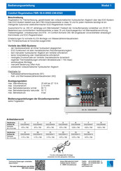 Strawa Comfort Regelstation FBR-18-H-WMZ-C69-EGO Bedienungsanleitung