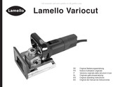 Lamello Variocut Original Bedienungsanleitung