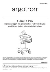 Ergotron CareFit Pro Bedienungsanleitung