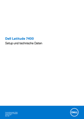 Dell Dell Latitude 7400 Einrichtung Und Technische Daten