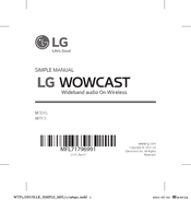 LG WOWCAST WTP3 Bedienungsanleitung