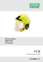 MSA Gallet F1 XF Gebrauchsanleitung