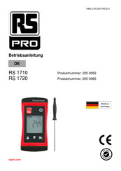 Rs Pro RS 1710 Betriebsanleitung