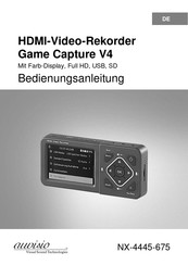 Auvisio Game Capture V4 Bedienungsanleitung