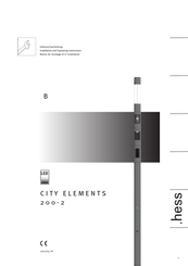 Hess CITY ELEMENTS 200-2 Gebrauchsanleitung