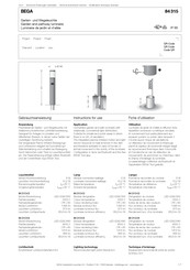 Bega 84 315 Gebrauchsanweisung