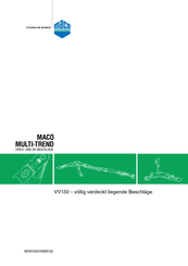 maco multi-trend VV130 Montagehinweise