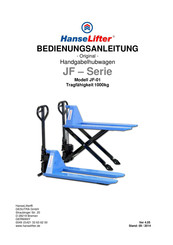 HanseLifter JF-01 Bedienungsanleitung