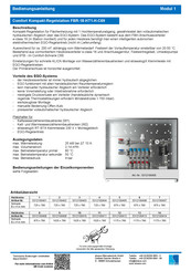 Strawa Comfort Kompakt-Regelstation FBR-18-HT1-H-C69 Bedienungsanleitung