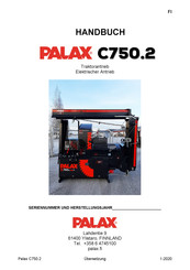 Palax C750 Serie Handbuch