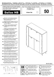 Hela Tische Dallas HB 50 Montageanweisung