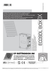 BFT Ecosol Installations- Und Gebrauchsanleitung