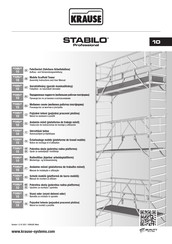 Krause STABILO Professional 10 Aufbau- Und Verwendungsanleitung