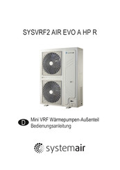 Systemair SYSVRF2 AIR EVO A HP R Bedienungsanleitung