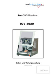 isel automation ICV 4030 Bedien- Und Wartungsanleitung