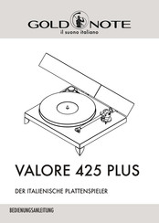 Gold Note VALORE 425 PLUS Bedienungsanleitung