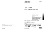 Sony PXW-X400KF Vor Verwendung Dieses Geräts