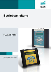 Flexim FLUXUS F601 Betriebsanleitung