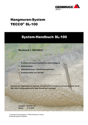 Geobrugg TECCO SL-100 Systemhandbuch