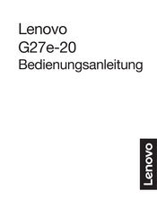 Lenovo G27e-20 Bedienungsanleitung