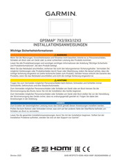 Garmin GPSMAP 7X3 Installationsanweisungen