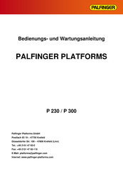 Palfinger P 230 Bedienungs- Und Wartungsanleitung