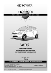 Toyota TNS 200 Einbauanleitung