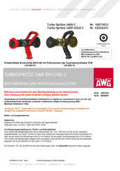 AWG Turbo-Spritze 2400 GOLD-C Beschreibung Und Bedienungsanleitung