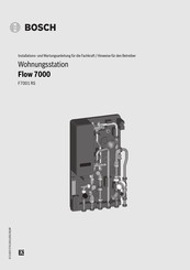 Bosch F7001 RS Installations- Und Wartungsanleitung Für Die Fachkraft