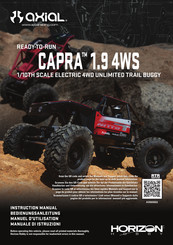 Horizon Hobby axial ready-to-run Capra 1.9 4WS 1/10th scale electric 4WD unlimited trail buggy Bedienungsanleitung