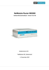 NetModule NB2800 Softwareanleitung