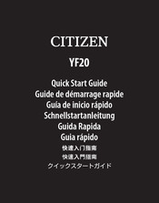 Citizen YF20 Schnellstartanleitung