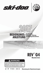BRP ski-doo REV G4 Mountain Serie 2017 Bedienungsanleitung