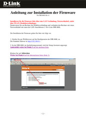 D-Link DIR-868L Firmware-Aktualisierung