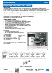 Strawa Comfort Kompakt-Regelstation FBR-18-HT1-H-C69-EGO Bedienungsanleitung