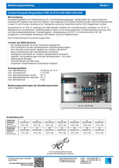 Strawa Comfort Kompakt-Regelstation FBR-18-HT2-H-W2-WMZ-C69-EGO Bedienungsanleitung