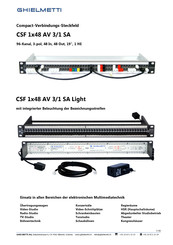 Ghielmetti CSF 1x48 AV 3/1 LA M Light Bedienungsanleitung