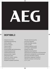 AEG BOF18BL2 Originalbetriebsanleitung