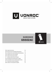 VONROC GS502AC Originalbetriebsanleitung
