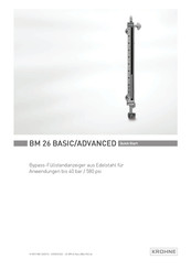 KROHNE BM 26 ADVANCED Schnellstartanleitung