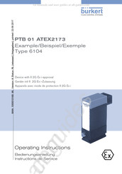 bürkert PTB 01 ATEX2173 Bedienungsanleitung