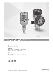 KROHNE OPTIBAR 5060 Zusatzanleitung