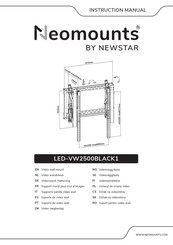 Newstar LED-VW2500BLACK1 Bedienungsanleitung