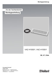 Vaillant VAZ H1000/1 Montageanleitung