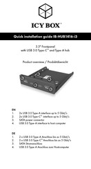 Icy Box IB-HUB1416-i3 Schnellinstallationsanleitung