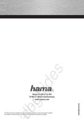 Hama 00039685 Bedienungsanleitung